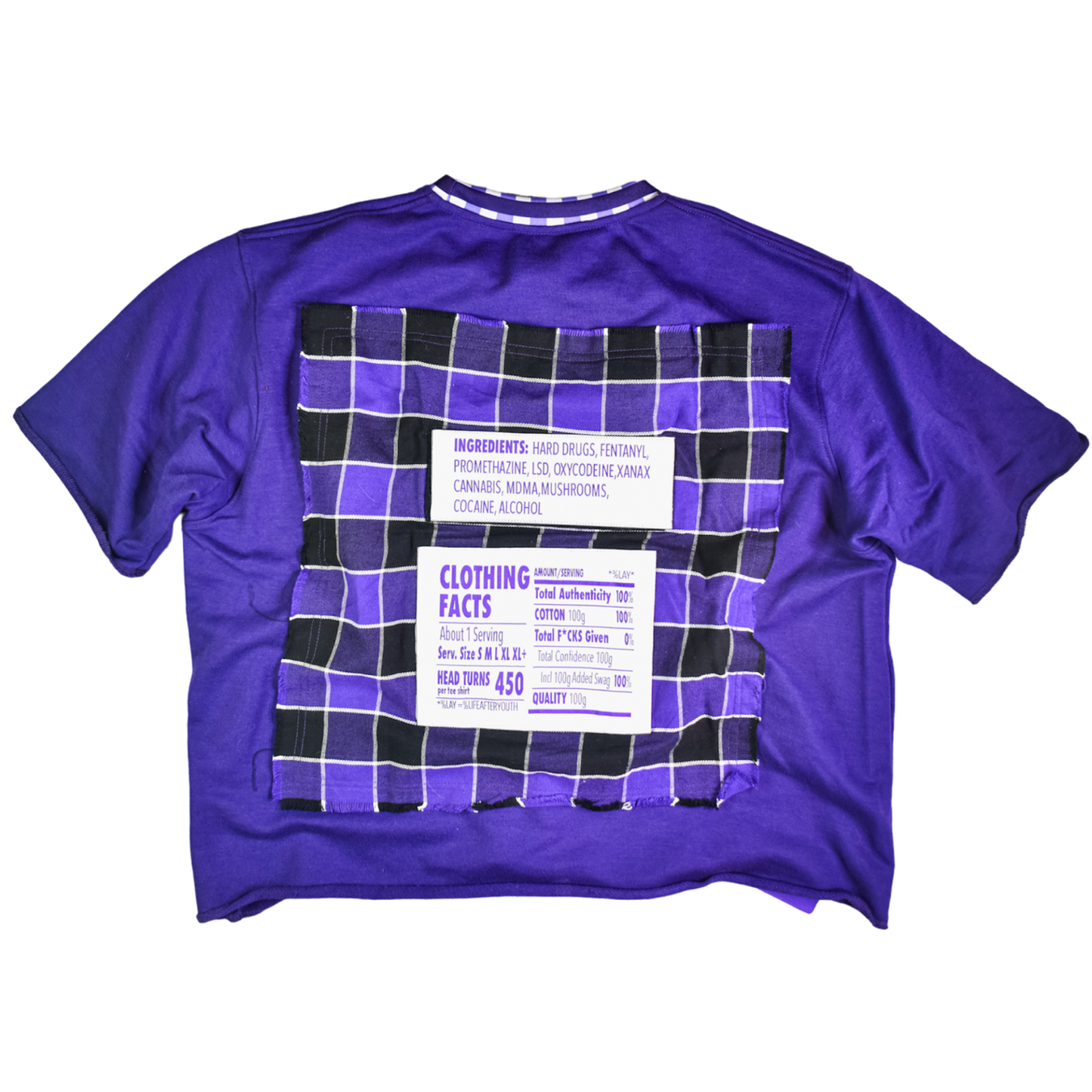 CROPPED "BUFFOON'S JELLY" GRAPE FLAVOR T-SHIRT