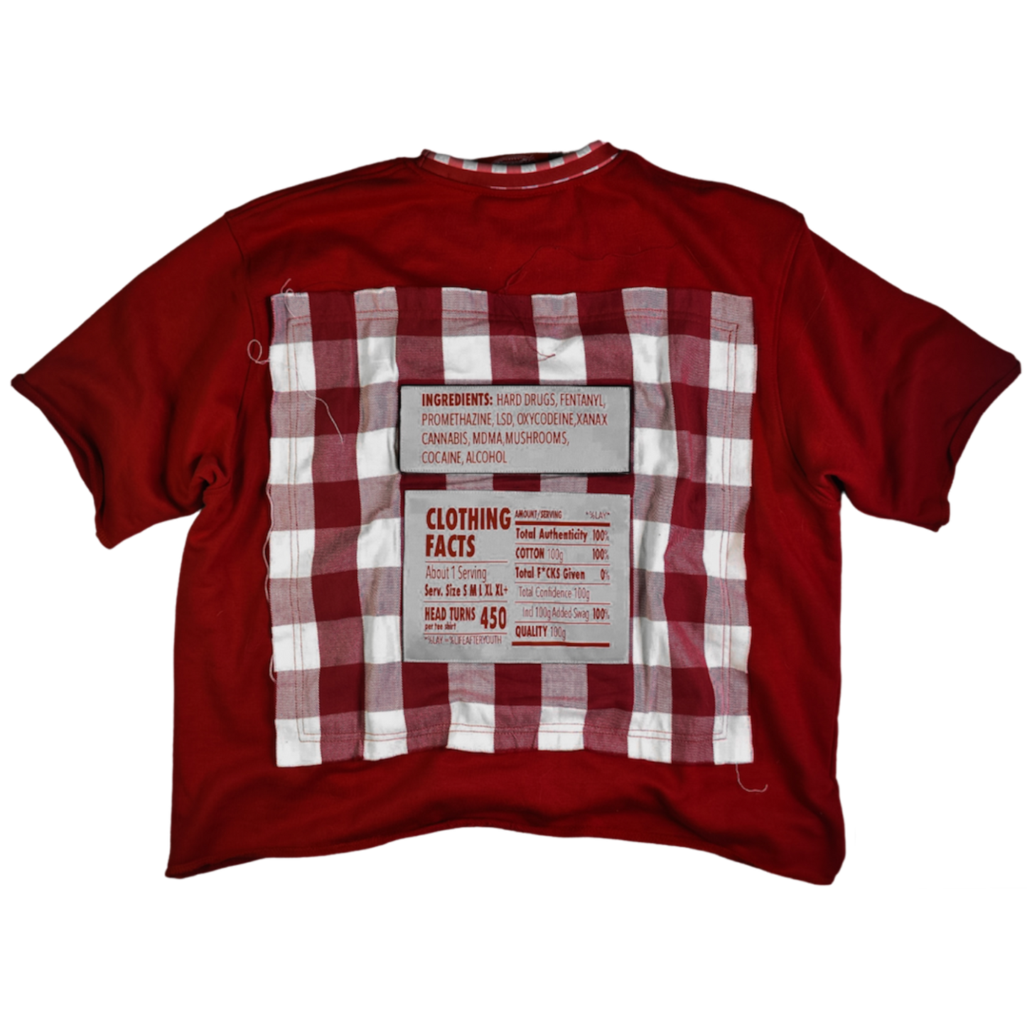 CROPPED "BUFFOON'S JELLY" STRAWBERRY FLAVOR T-SHIRT